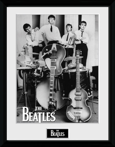 Framed poster The Beatles - Instruments