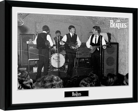 framed beatles poster