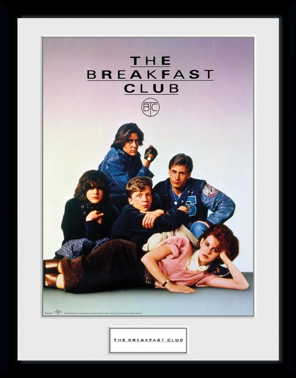 Framed poster The Breakfast Club - Key Art