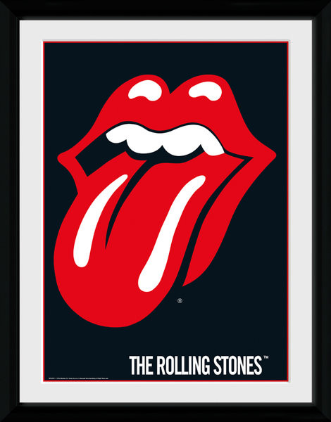 Framed poster The Rolling Stones - Lips
