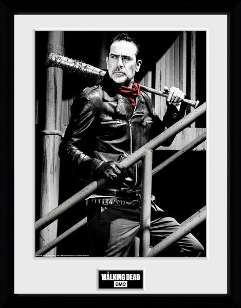 Framed poster The Walking Dead - Negan Stairs