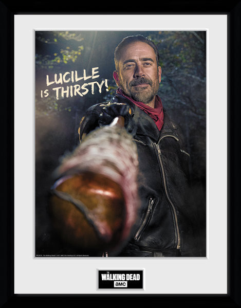 Framed poster The Walking Dead - Negan Thirsty