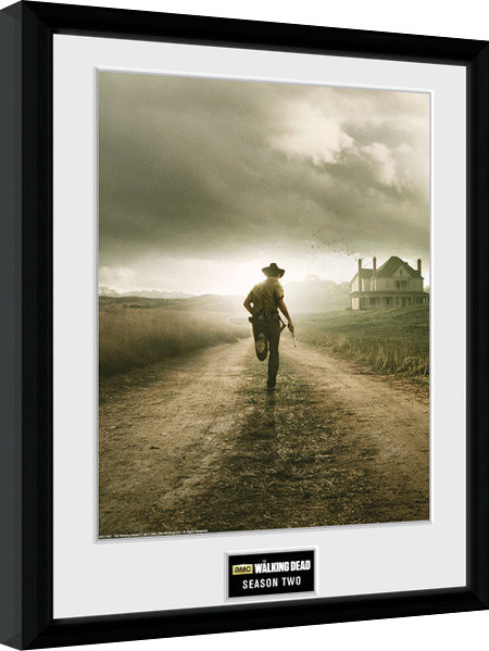 Framed poster The Walking Dead - Season 2