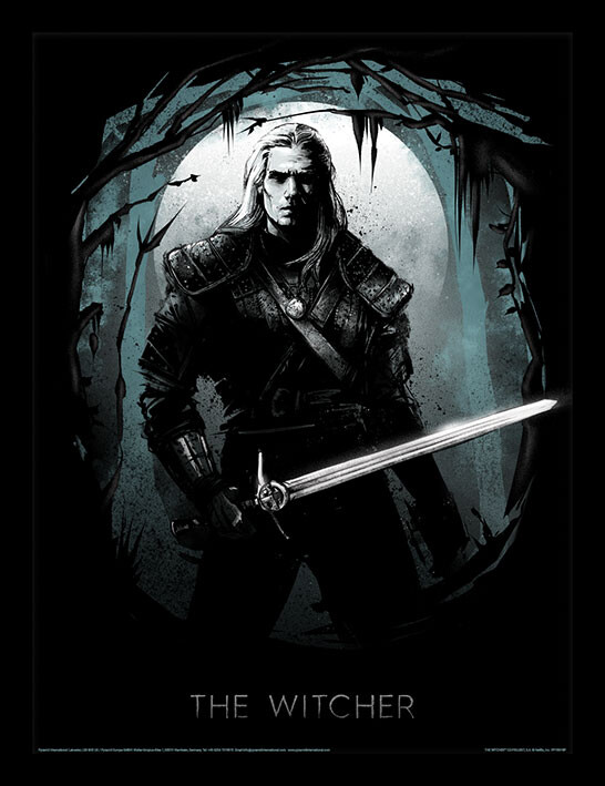 Framed poster The Witcher - Lair of the Beast