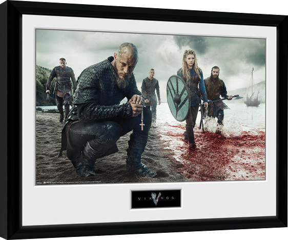 Framed poster Vikings - Blood Landscape