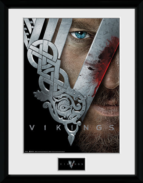 Framed poster Vikings - Keyart
