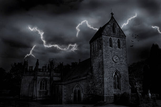 Slika na platnu A composite of a church in England.