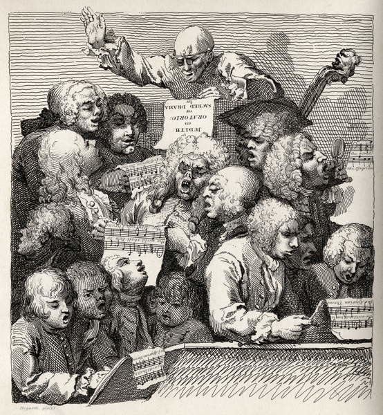 Slika na platnu The Chorus, from 'The Works of William Hogarth'