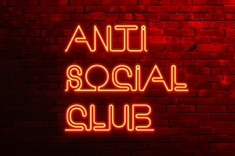 Art Print on Demand Anti social club