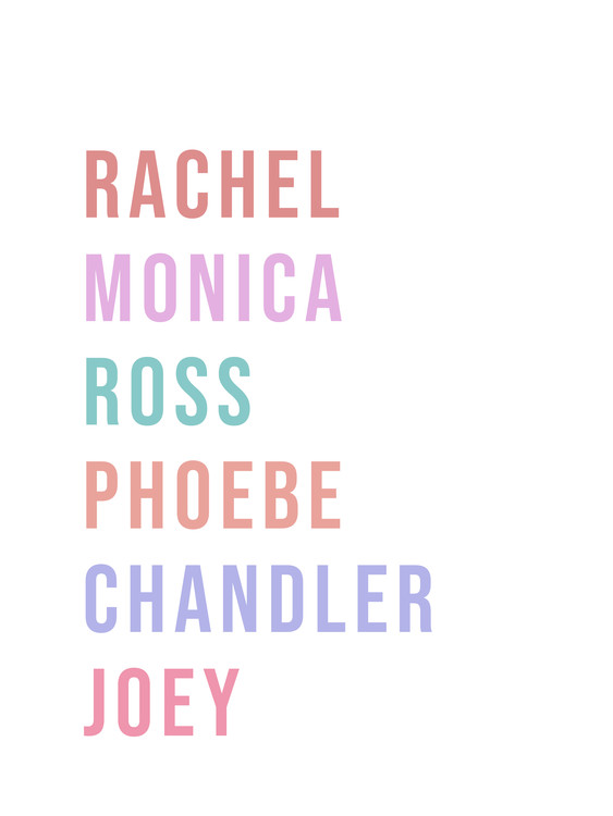 Art Print on Demand friendsnames