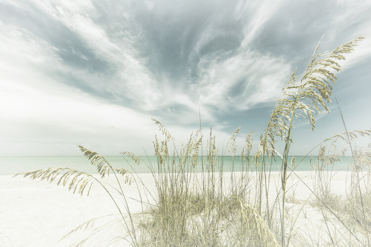 Art Print on Demand Heavenly calmness on the beach | Vintage