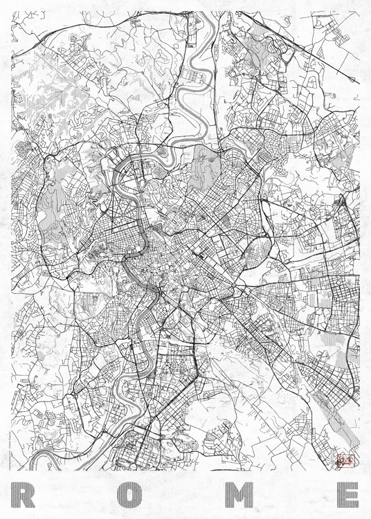 Map Of Rome Maps Of All Cities And Countries For Your Wall