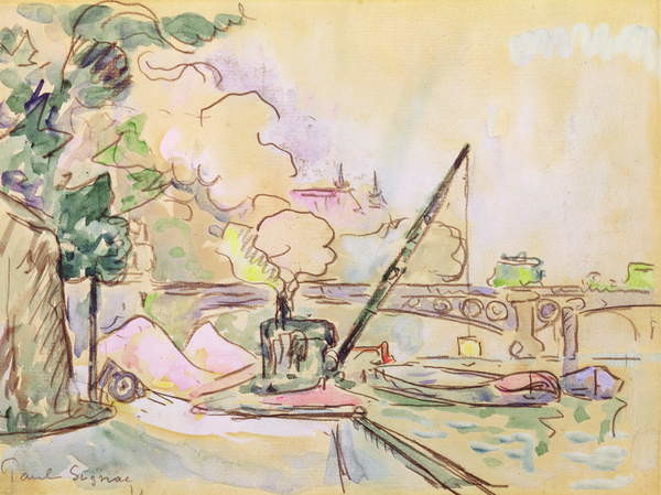 Autocolante Pont du Louvre, 1928