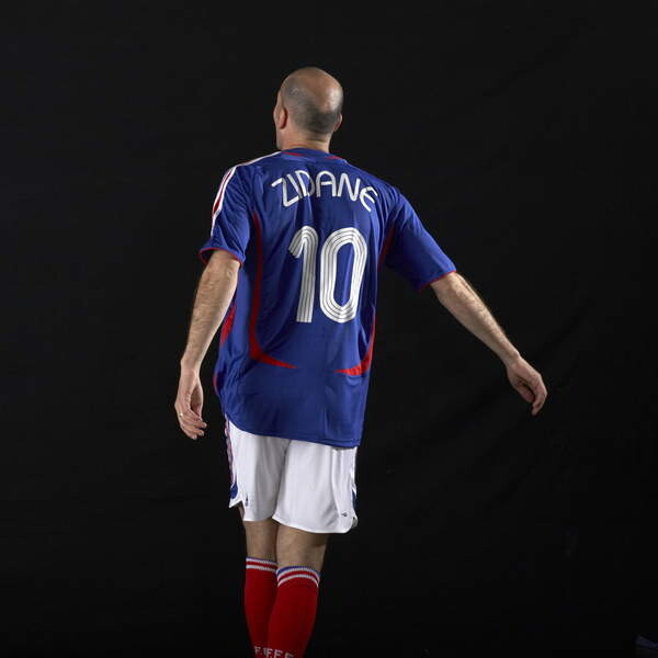 Αυτοκόλλητο Portrait of Zinedine Zidane, 1972