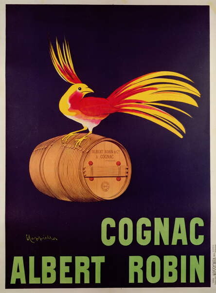 Autocolante Poster advertising 'Albert Robin Cognac'