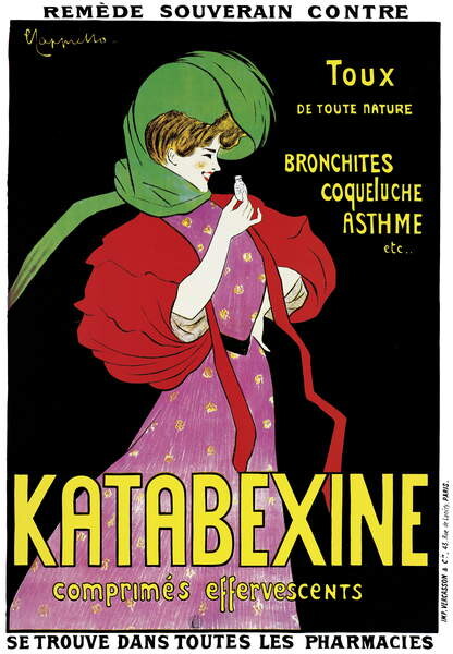 Autocolante Poster advertising 'Katabexine' medicines