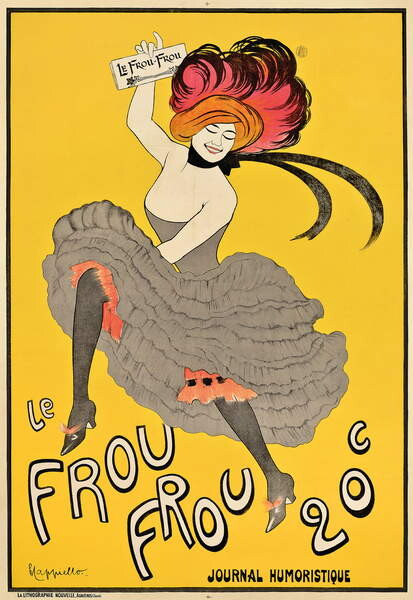 Тениска Poster advertising the French journal 'Le Frou Frou'