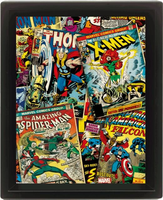 Marvel Comics Framed 3dposter At Europosters