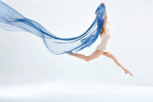 Poster Blue Cloth and Motion