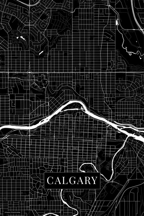 Poster Calgary black