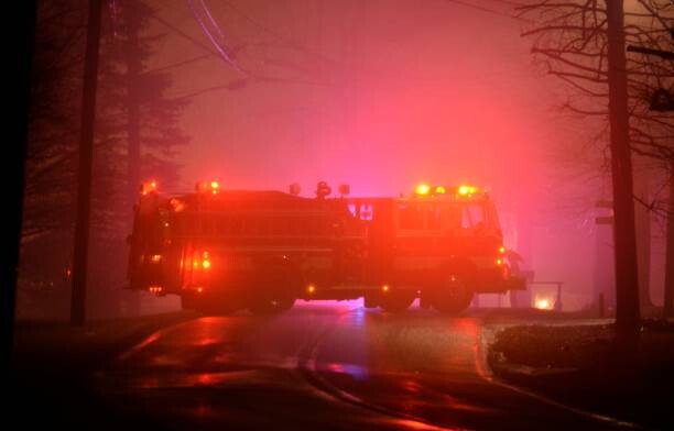 Poster Fire truck glow