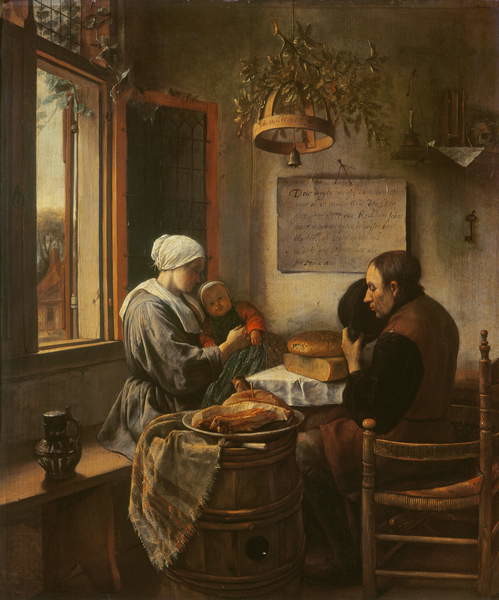 Poster Grace before Meat, 1660