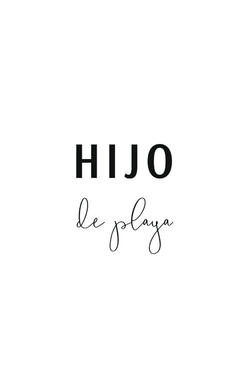 Poster Hijo de playa