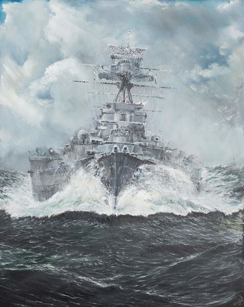 Poster HMS Hood heads for Bismarck 23rd May 1941, 2014,