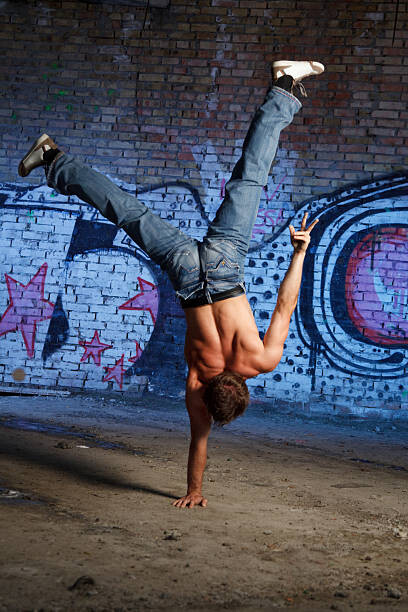 Poster Man shows his ability