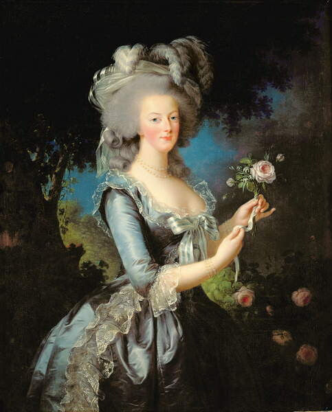 Poster Marie Antoinette with a Rose, 1783
