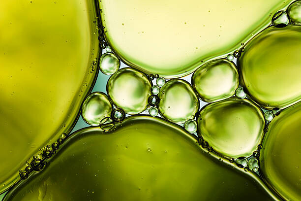 Poster Oil & Water - Abstract Background Green Macro