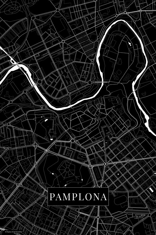 Poster Pamplona black