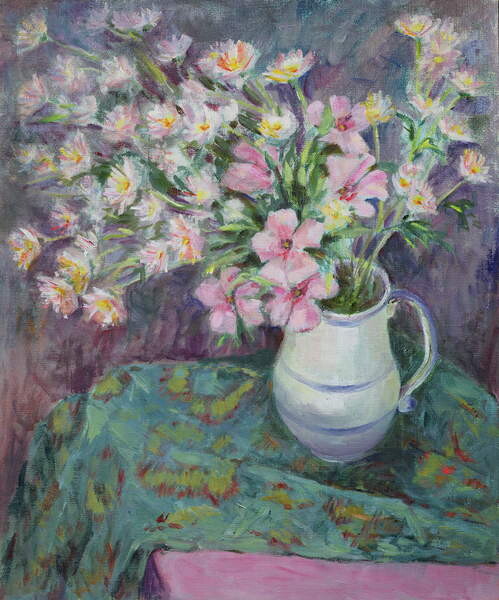 Poster Pink Flowers in a Jug