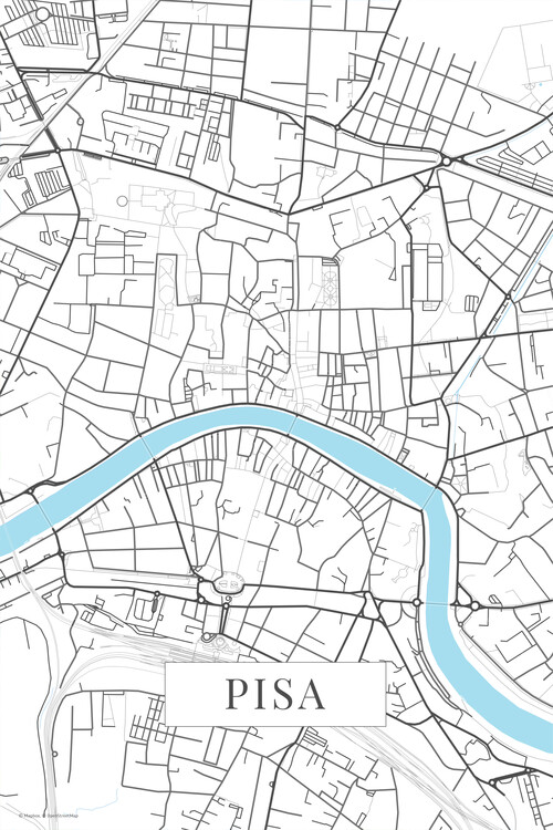 Poster Pisa white