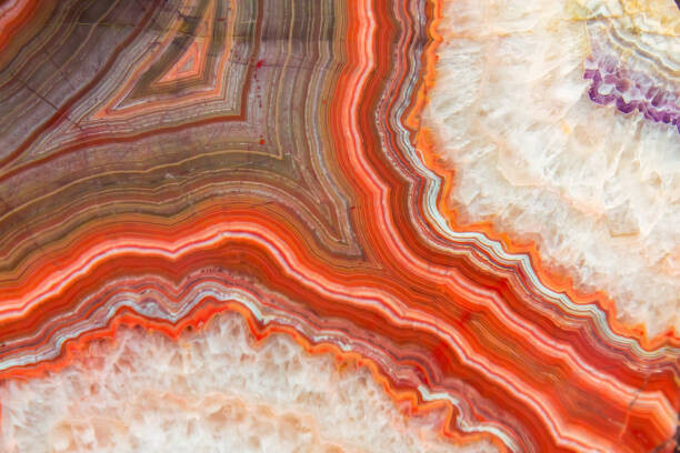 Poster Red Agate mineral