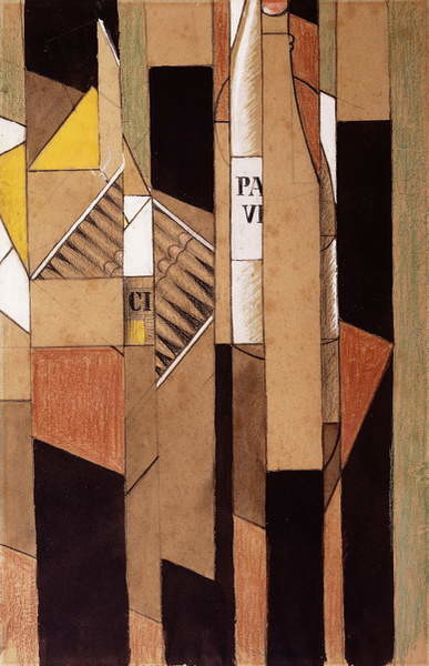 Poster Still-life with Bottle and Cigars