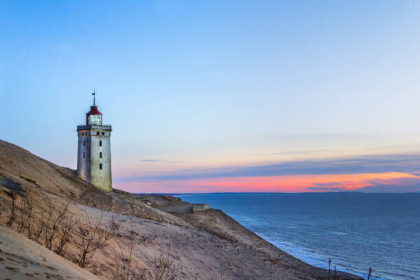 Poster Sunset at the lighthouse of Rubjerg Knude