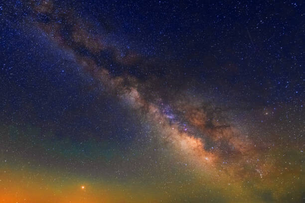 Poster The Milky way galaxy with stars