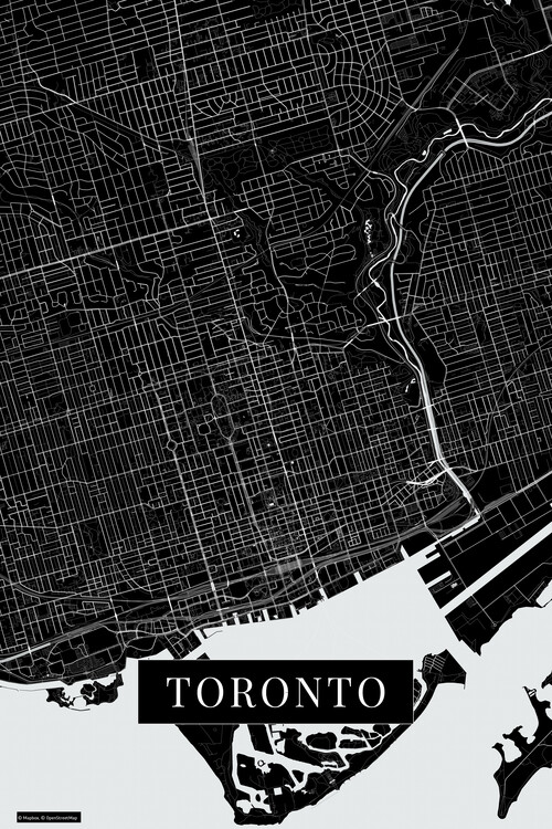 Poster Toronto black
