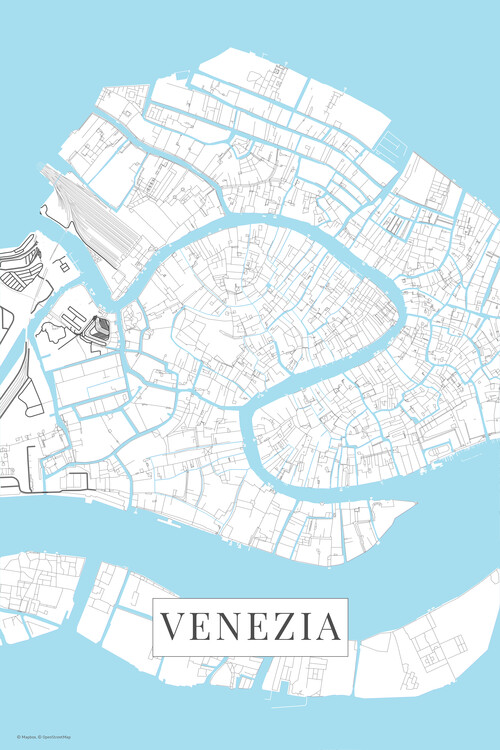 Poster Venezia white