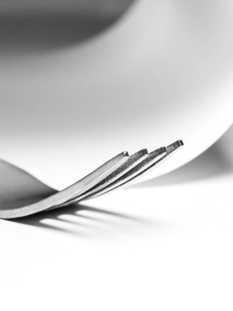 Плакат A fork in an abstract composition