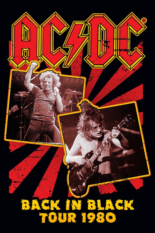 Poster AC/DC - Back in Black 80 | Wall Art, Gifts & Merchandise ...