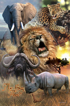 Poster African big five