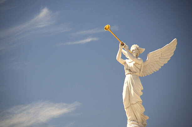 Poster Angel blowing a horn