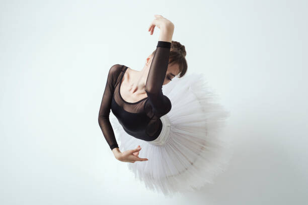 Poster angle from above on a ballerina