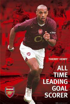 Arsenal Legends Henry O2 Vintage Pires Poster -   Israel