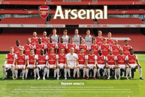 Mini Poster 40cm x 50cm Arsenal Team Photo 2011-2012 new & sealed 