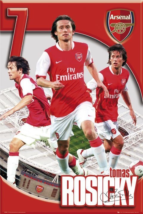 Arsenal - Tomáš Rosický 06/07 Poster | Sold at UKposters