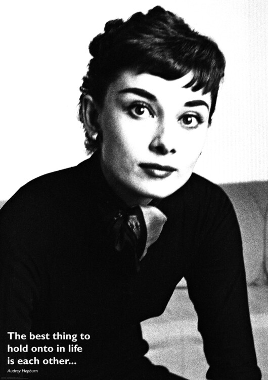 Poster Audrey Hepburn - Quote