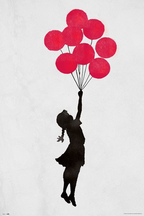 Poster Banksy - Floating Girl